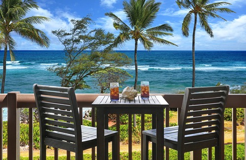 Lihue Condo | Renovation Complete! One Bedroom, Direct Ocean front -Everything inside is New!