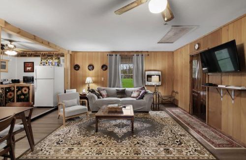 Points Ski Chalet | Riverfront Cabin Wood Stove Fire Pit & Grill