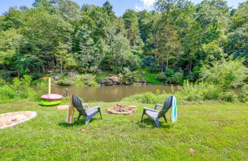 Lansing House | Riverfront Home with Fire Pit and Deck in Lansing