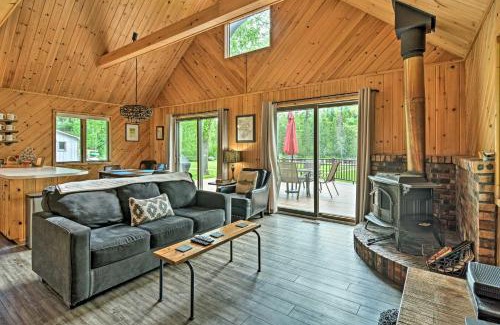 Mayfield House | Riverfront Traverse City Cabin Near Snowmobiling!