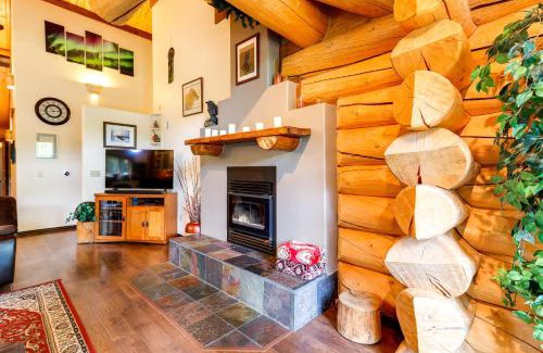 Badger House | Riverside Log Cabin On-Site Aurora Viewing!