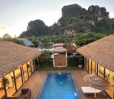Krabi House | Rock reef aonang villa 2unit mountainview