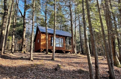 Saint-Etienne-De-Bolto Cabin | Romantic eco-cottage with mezzanine: La Perdrix