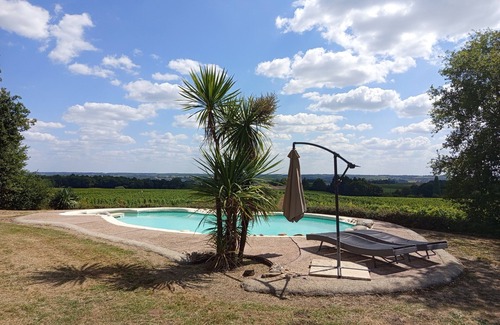 Coutures House | Romantic 18th-Century Windmill Retreat with Pool, Hot Tub & Panoramic Views