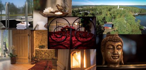 Stjarnsund Villa | Romantic Spa Villa with Fireplace by the lake
