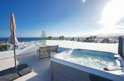 Puerto del Carmen Apartment | Rooftop sea view with Jacuzzi and A/C