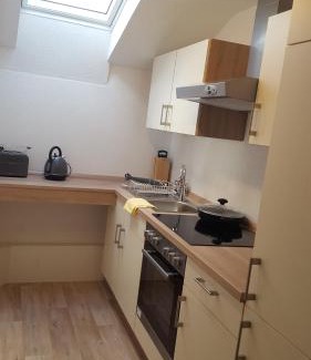 Ahlefeld-Bistensee Apartment | Room and kitchen im Katerberg