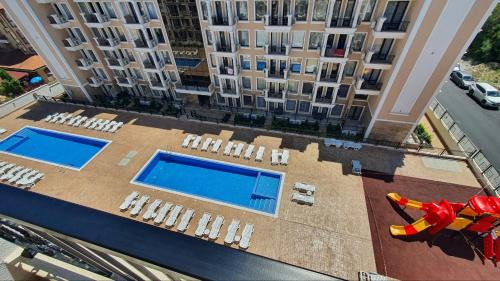 Yurta Apartment | Rose of Sharon - Meerblick, Neubau, Polarstar Komplex, Sveti Vlas