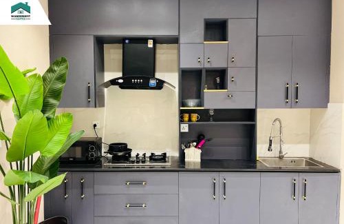 Bahria Town Apartment | Ruby - Chic & Luxury WanderNest Suite at B3 Heights with Gym in Bahria Town Ph-8