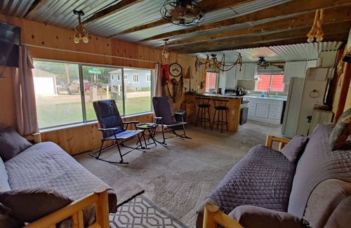 Ventura House | Rustic and charming two-bedroom home a block from the lake and park!