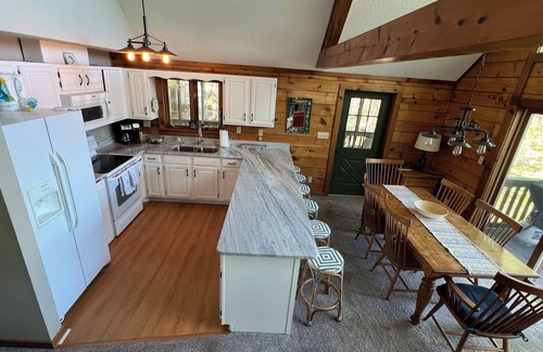 Timber Creek Cabin | Rustic Log Cabin with amazing view of Lake Gaston!