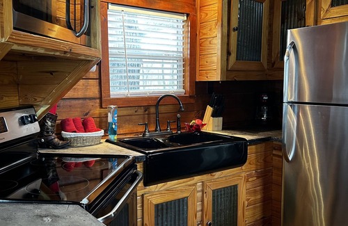 Mount Vernon Cabin | Rustic Retreat W/One Bedroom & loft With Outdoor Fireplace