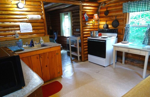 Dennysville Cottage | Rustic, two-story, log cottage, Lake-view, Pet-friendly, Downeast Maine