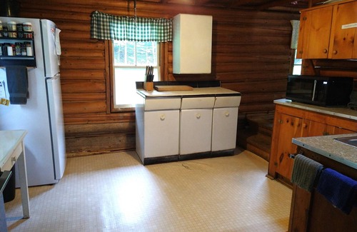Dennysville Cottage | Rustic, two-story, log cottage, Lake-view, Pet-friendly, Downeast Maine