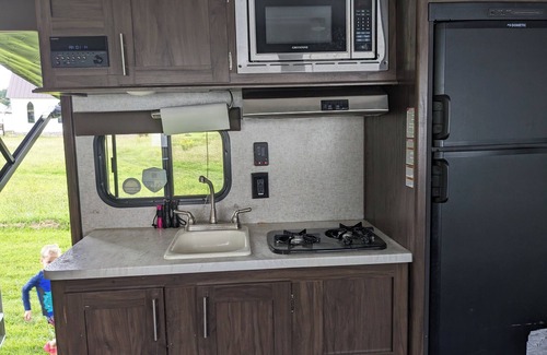 Osceola House | RV Camping on the Salmon River in 23FT Camper on165-acre Farm,