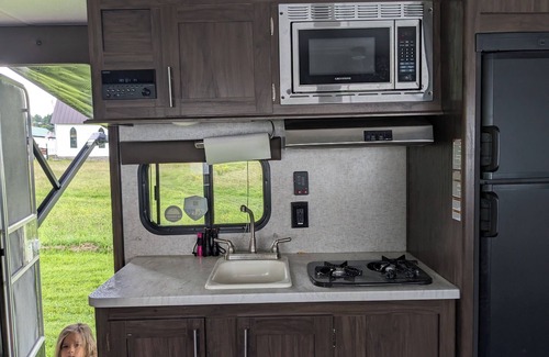 Osceola House | RV Camping on the Salmon River in 23FT Camper on165-acre Farm,