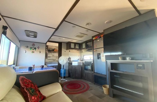 Puerto Escondido House | RV on the beach with pool and Starlink