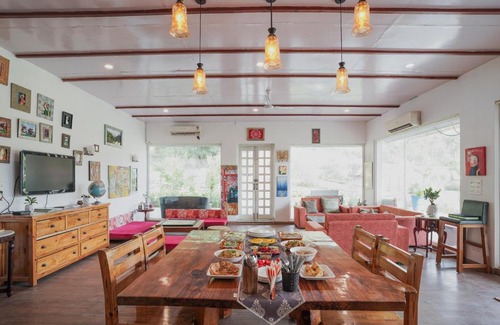 Bullawala Villa | SaffronStays Doon Valley View, Dehradun - with in-house cook, lawn, bonfire and barbeque