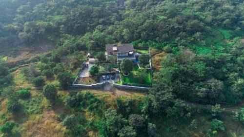 Lonavala Villa | SaffronStays Forest Trails, Pawna - pool villa with forest views
