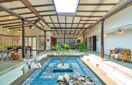 Igatpuri Villa | SaffronStays Sarvam - 3bdr wada-inspired pool villa in Igatpuri