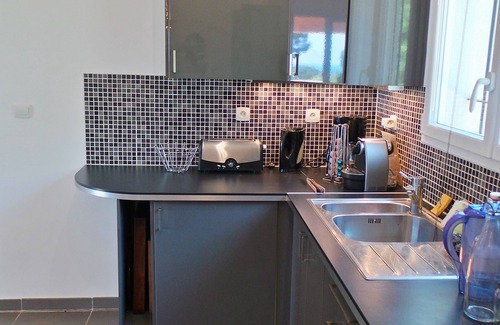 Plage de la Garonnette Villa | Sainte Maxime, villa of 160m2 with pool, sea view (sea 200m), landscaped garden