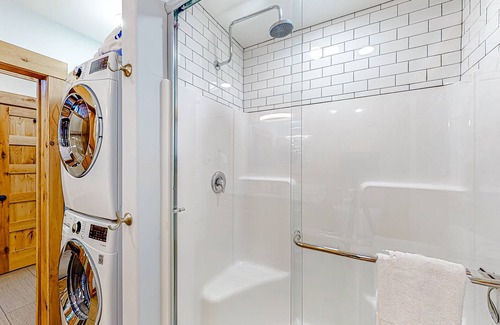 Bayview Cabin | Scenic home with two entrances, mountain & lake views, fireplace, grill & W/D