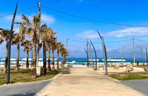 Hadera Apartment | SEA U OLGA - Luxe Apt steps from The Beach