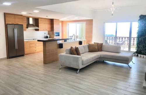 Al Hamra Village Apartment | Sea view large 3 bedroom 'Escape Artist' Apt.