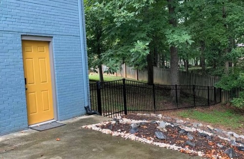 Kernersville House | Semi-Private Large Guest Suite; bedroom, bath, and living room in Triad