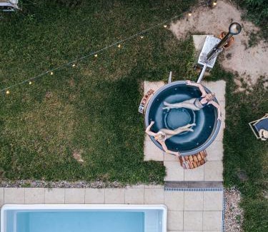 gmina Wasewo House | Siedlisko Niezapominajka - domek z basenem i balią