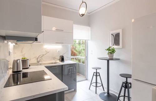 Agia Paraskevi Apartment | Smart Chic 1BR Apartment in Agia Paraskevi