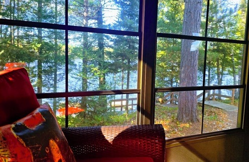 Presque Isle Cabin | Soak Up The Sun - Lakeside Cozy CabinnNear Boulder Junction 3 Bdrm/2 Bathrm