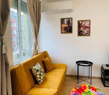 Blagoevgrad Apartment | Sophie Studio - Top center, Cozy & Work-Friendly near AUBG, Free streaming platforms