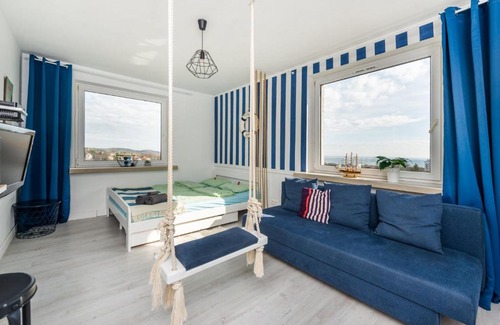 Kamienny Potok Apartment | Sopot- szeroki widok na morze, 12min do plaży, 6p