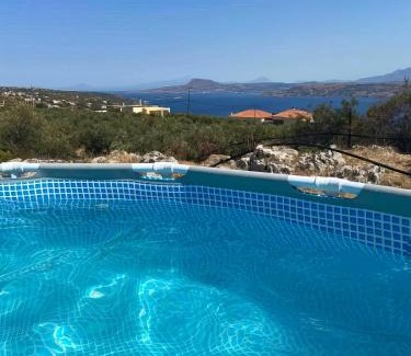 Pitharion Apartment | Souda Bay View with Private Pool near Chania City