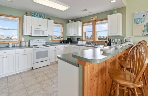 Wind Over Waves House | Soundfront Home w/Private Pool, 2 Hot Tubs, Elevator, Community Boat Ramp, More