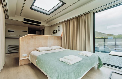 Agios Theodoros Cabin | Space shuttle around mountains - Geometry Park