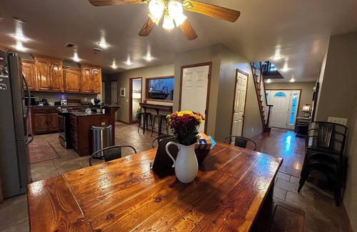 West Fork Cabin | Spacious 5-bedroom cabin serene 40 acre retreat