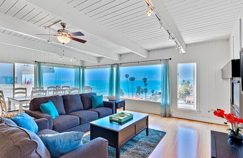 San Clemente Cottage | Spacious oceanfront cottage with fireplaces, beach views, washer/dryer, & WiFi