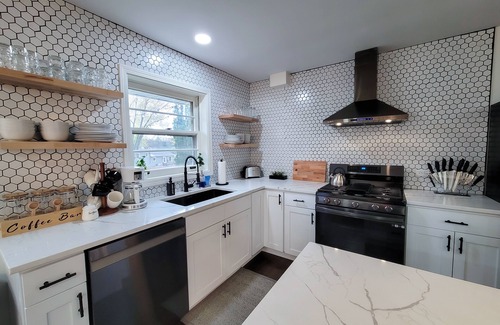 Wheaton House | Spacious open concept home w/game room + firepit
