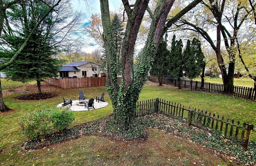 Wheaton House | Spacious open concept home w/game room + firepit