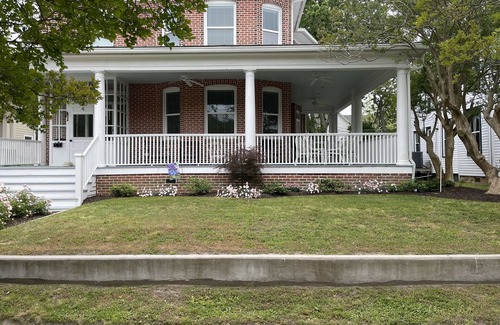 Cape Charles House | Spacious restored 1914 historic home steps from the beach.