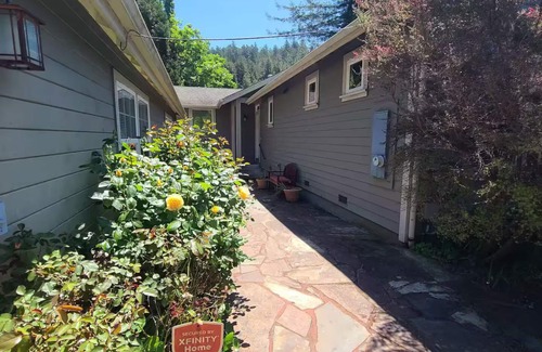 Cazadero House | Spectacular Riverfront sanctuary 3-bedroom home with Hot Tub near Monte Rio