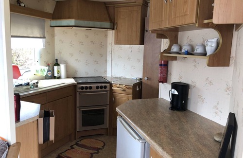 Cronberry House | Static Caravan with Decking porch, Quiet and Remote, with car parking.