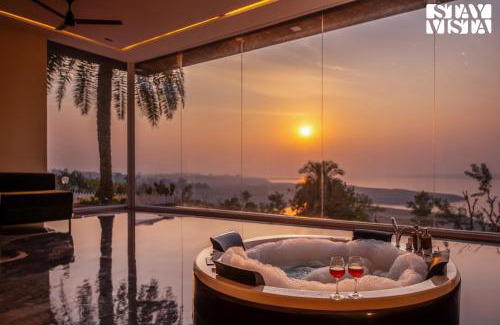 Pathankot Villa | StayVista's Lake Pearl Serenity - Riverside, Mountain-View Villa with Jacuzzi, Sprawling Lawn & Terrace