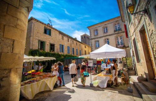 Ribaute Apartment | Steinhaus mit Dachterrasse und Badefluss