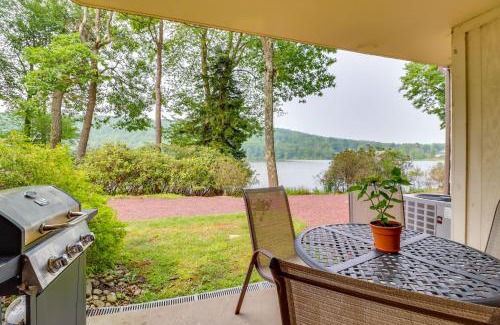 Lake Harmony Apartment | Steps to Shore Scenic Big Boulder Lake Condo!