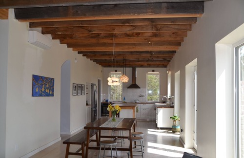 Sparrow Bush House | Stone Eco House on 120 acres with a pond, meadows, brook, and hiking trails.