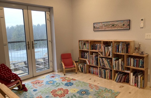 Sparrow Bush House | Stone Eco House on 120 acres with a pond, meadows, brook, and hiking trails.