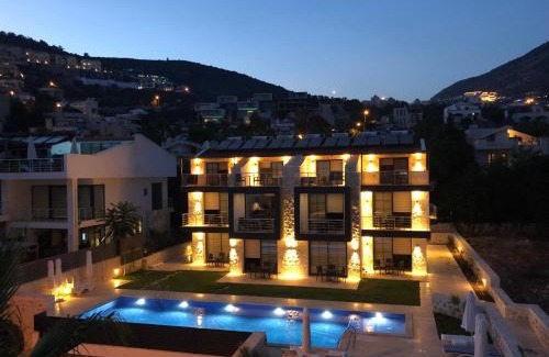 Kalkan Apartment | Stone House Aparts Dublex 3 plus1 mit Meerblick und Jakuzzi Kalkan No 6